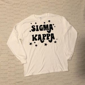 NEW SIGMA KAPPA sorority long sleeve tee